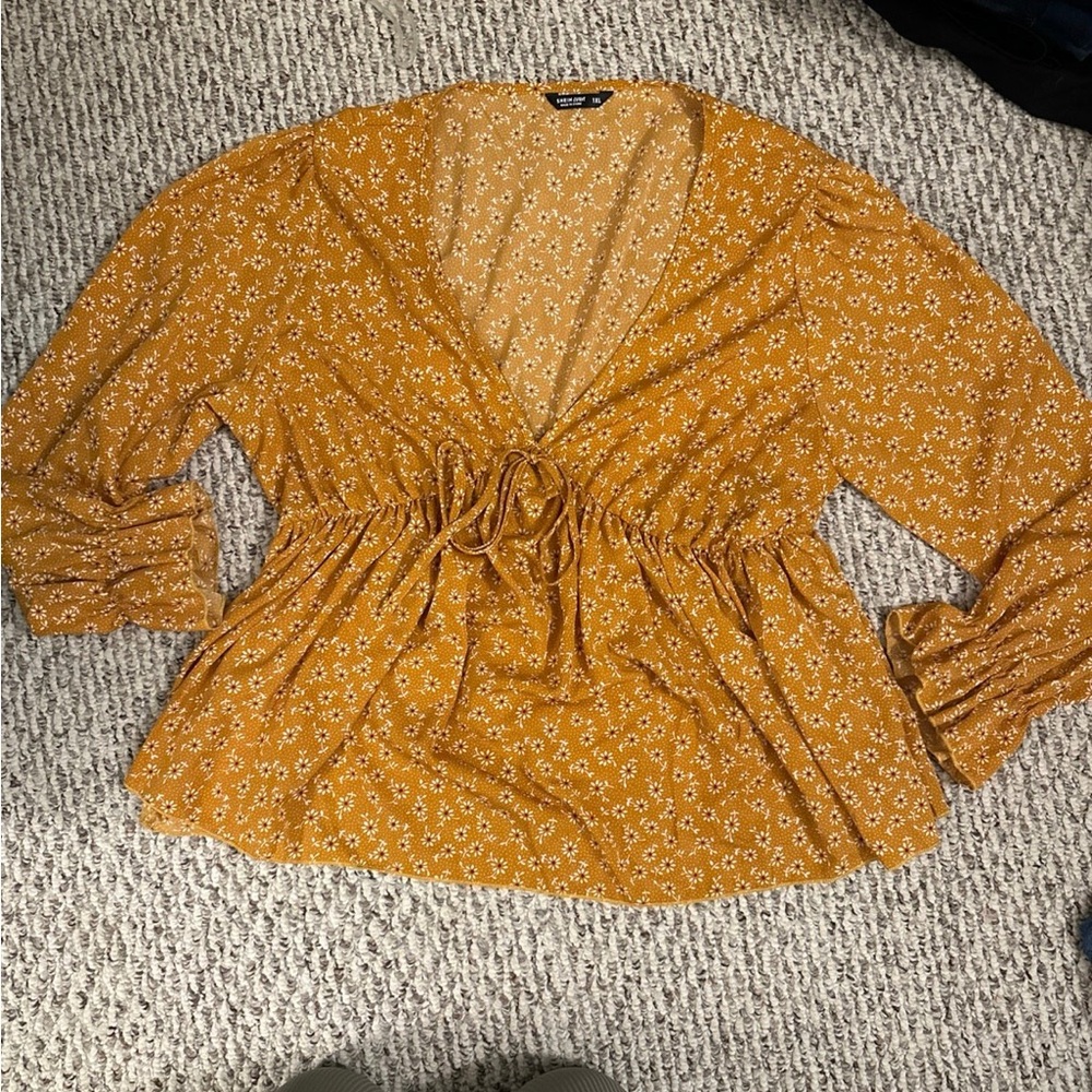 Plus-size Floral Blouse